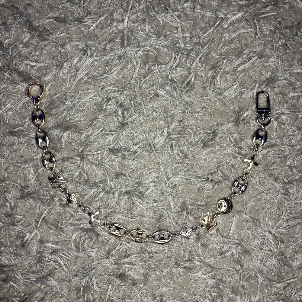 Louis Vuitton LV Silver & Gold Sailor Bag Chain